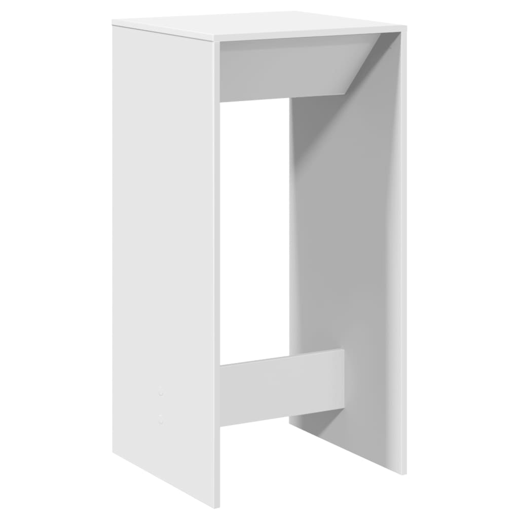 Bartafel 51x50x103,5 cm bewerkt hout wit