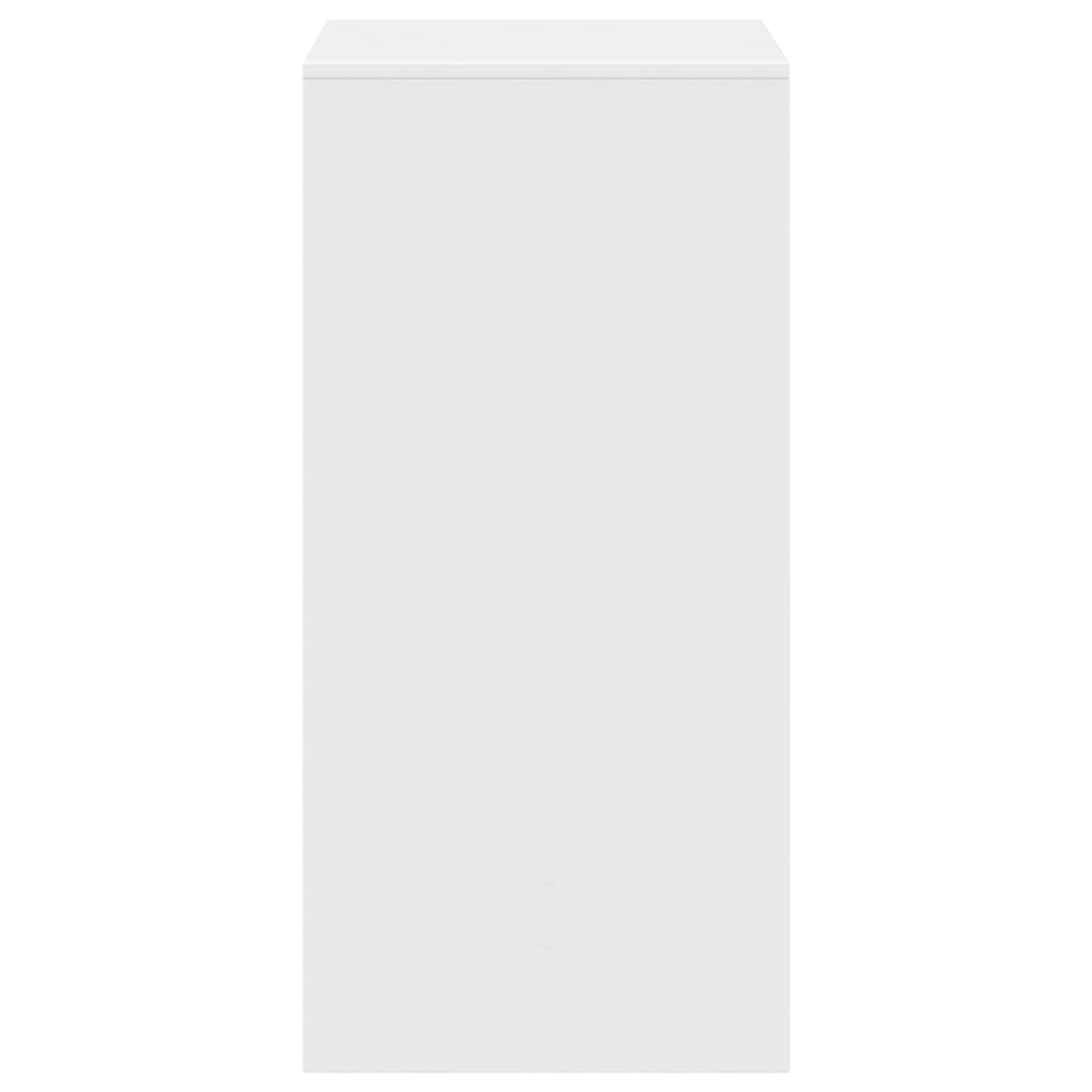 Bartafel 51x50x103,5 cm bewerkt hout wit