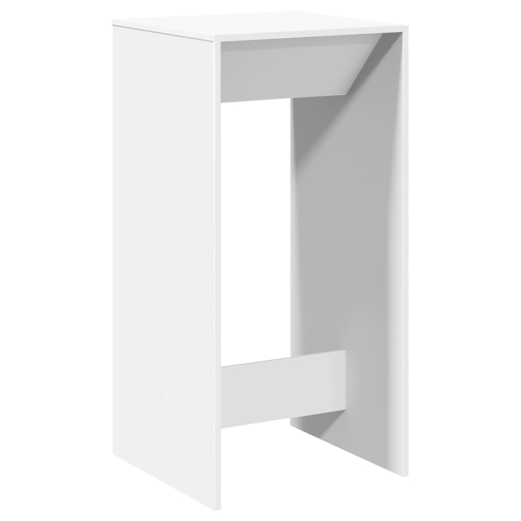 Bartafel 51x50x103,5 cm bewerkt hout wit