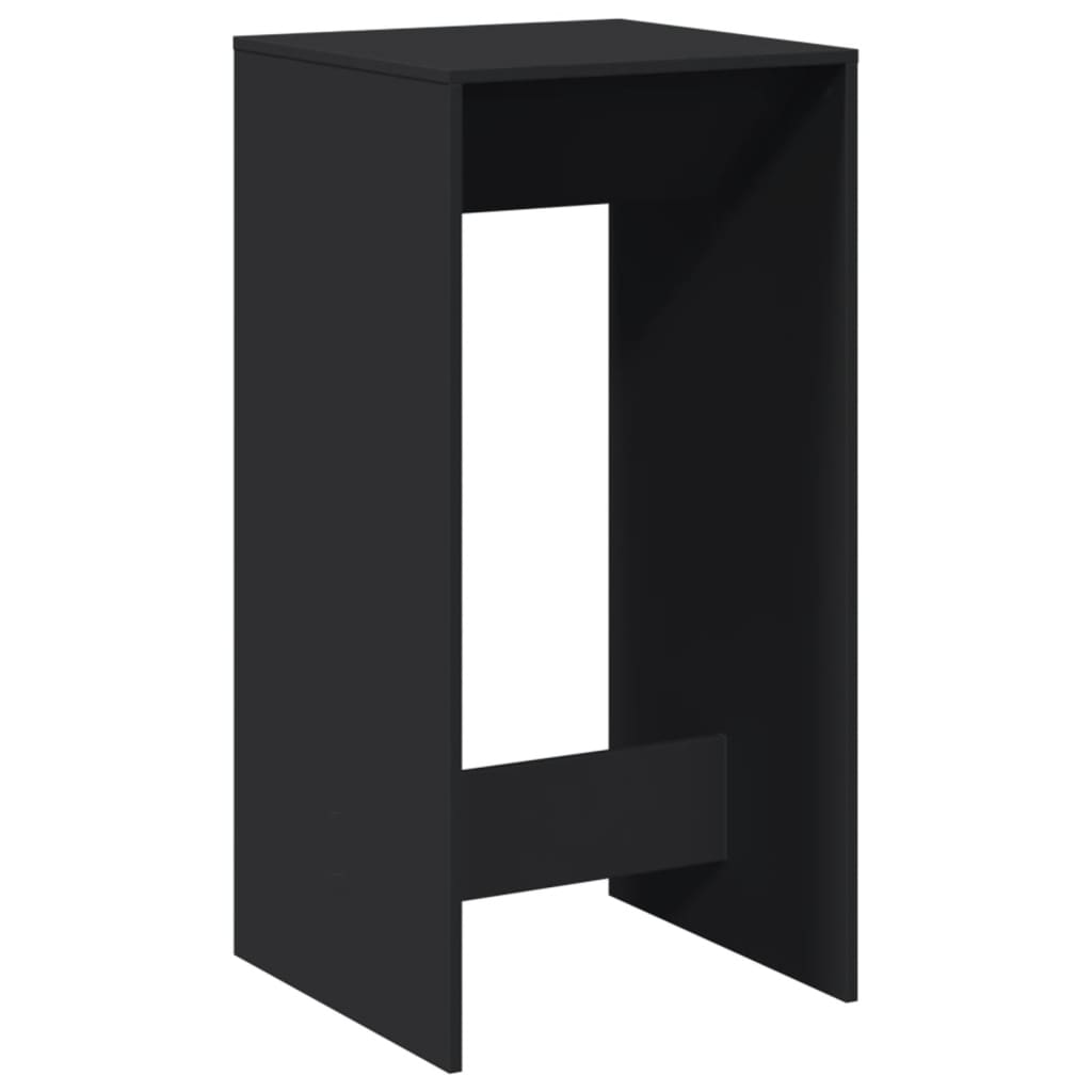 Bartafel 51x50x103,5 cm bewerkt hout zwart
