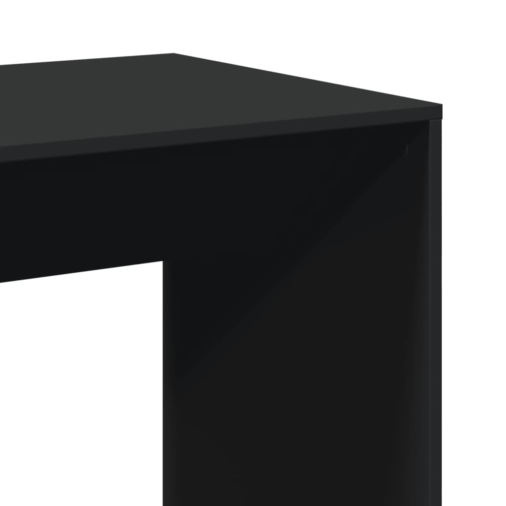 Bartafel 51x50x103,5 cm bewerkt hout zwart