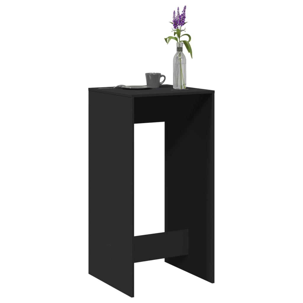 Bartafel 51x50x103,5 cm bewerkt hout zwart