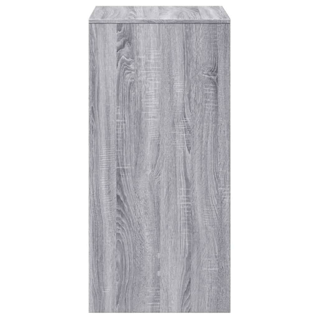 Bartafel 51x50x103,5 cm bewerkt hout grijs sonoma eikenkleurig