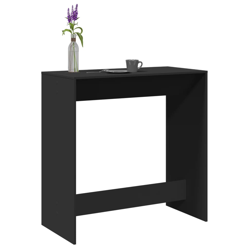 Bartafel 102x50x103,5 cm bewerkt hout zwart