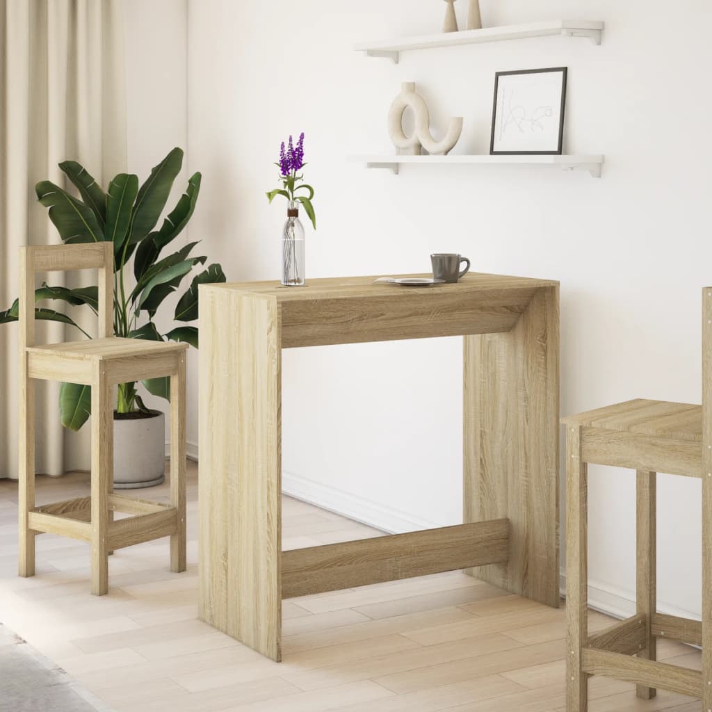 Bartafel 102x50x103,5 cm bewerkt hout sonoma eikenkleur
