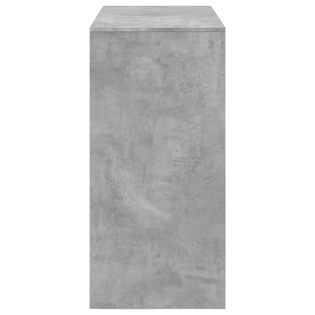 Bartafel 102x50x103,5 cm bewerkt hout betongrijs