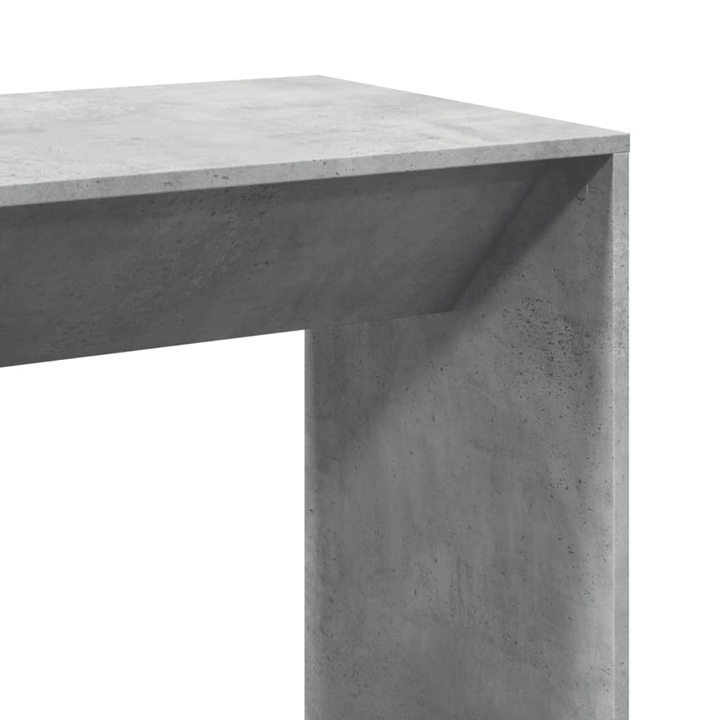 Bartafel 102x50x103,5 cm bewerkt hout betongrijs
