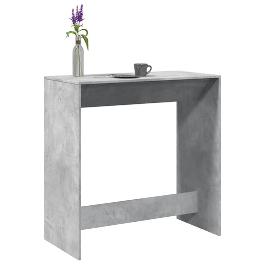 Bartafel 102x50x103,5 cm bewerkt hout betongrijs