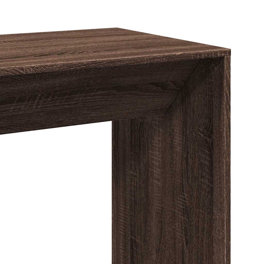 Bartafel 102x50x103,5 cm bewerkt hout bruin eikenkleur