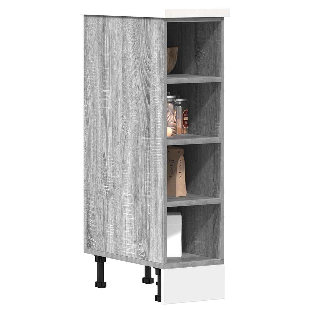 Onderkast Riga 20x44,5x81,5 cm bewerkt hout grijs sonoma eikenkleur