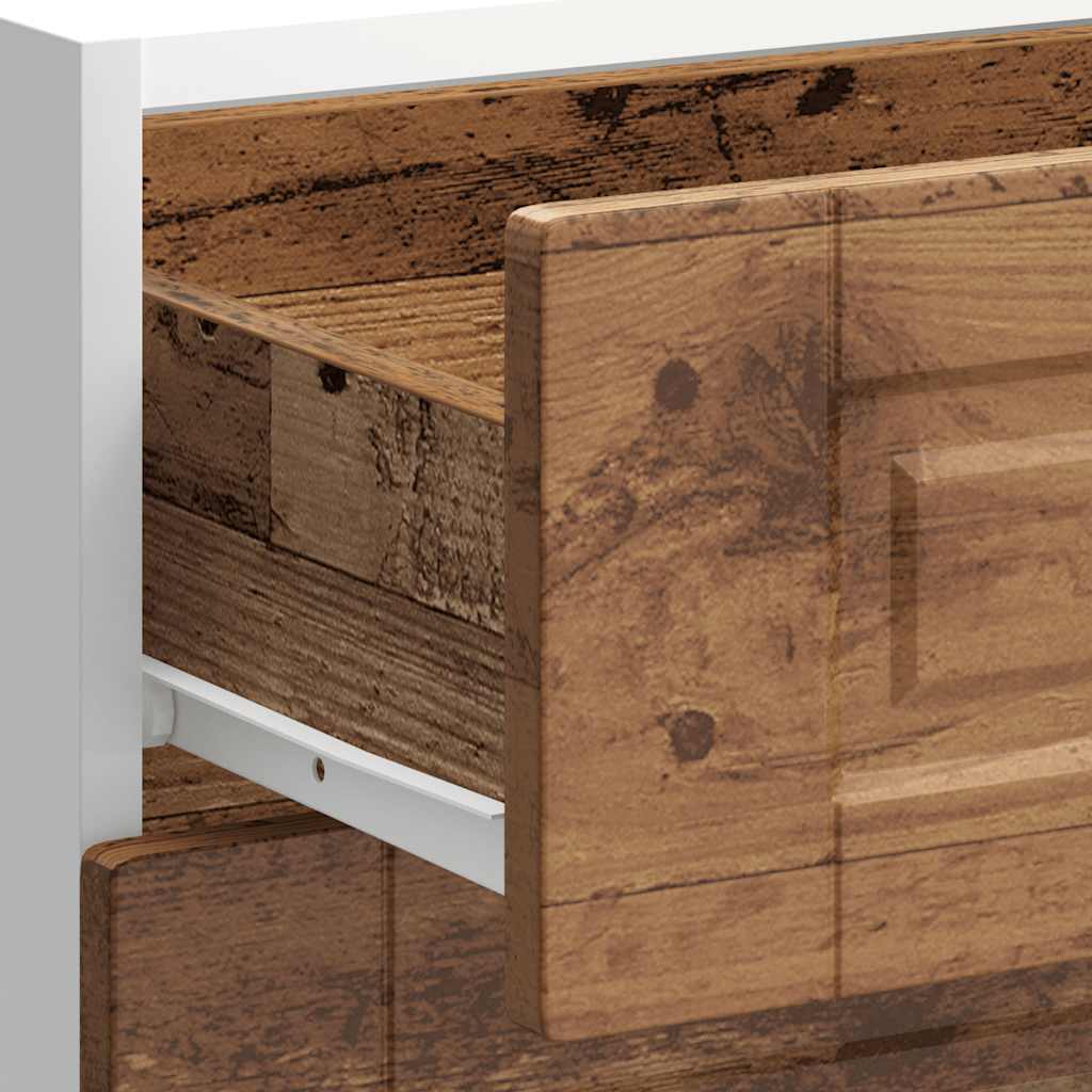 Keuken onderkast Porto bewerkt hout oud houtkleurig