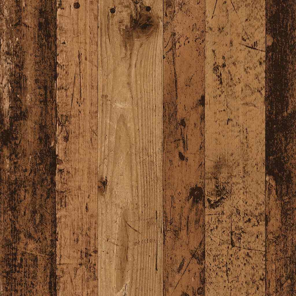Eettafel 80x80x75 cm bewerkt hout oud houtkleurig