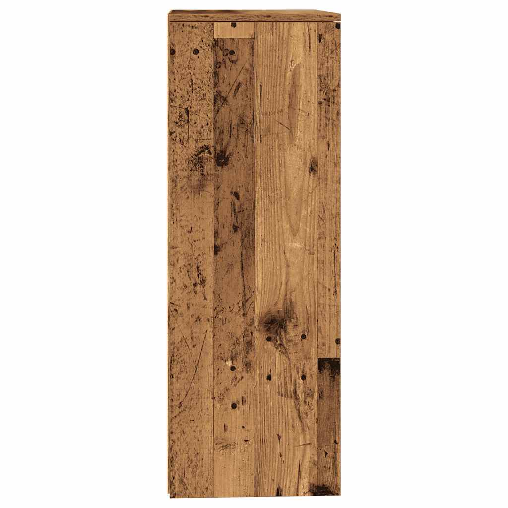 Dressoir met 6 lades 50x34x96 cm bewerkt hout oud houtkleurig