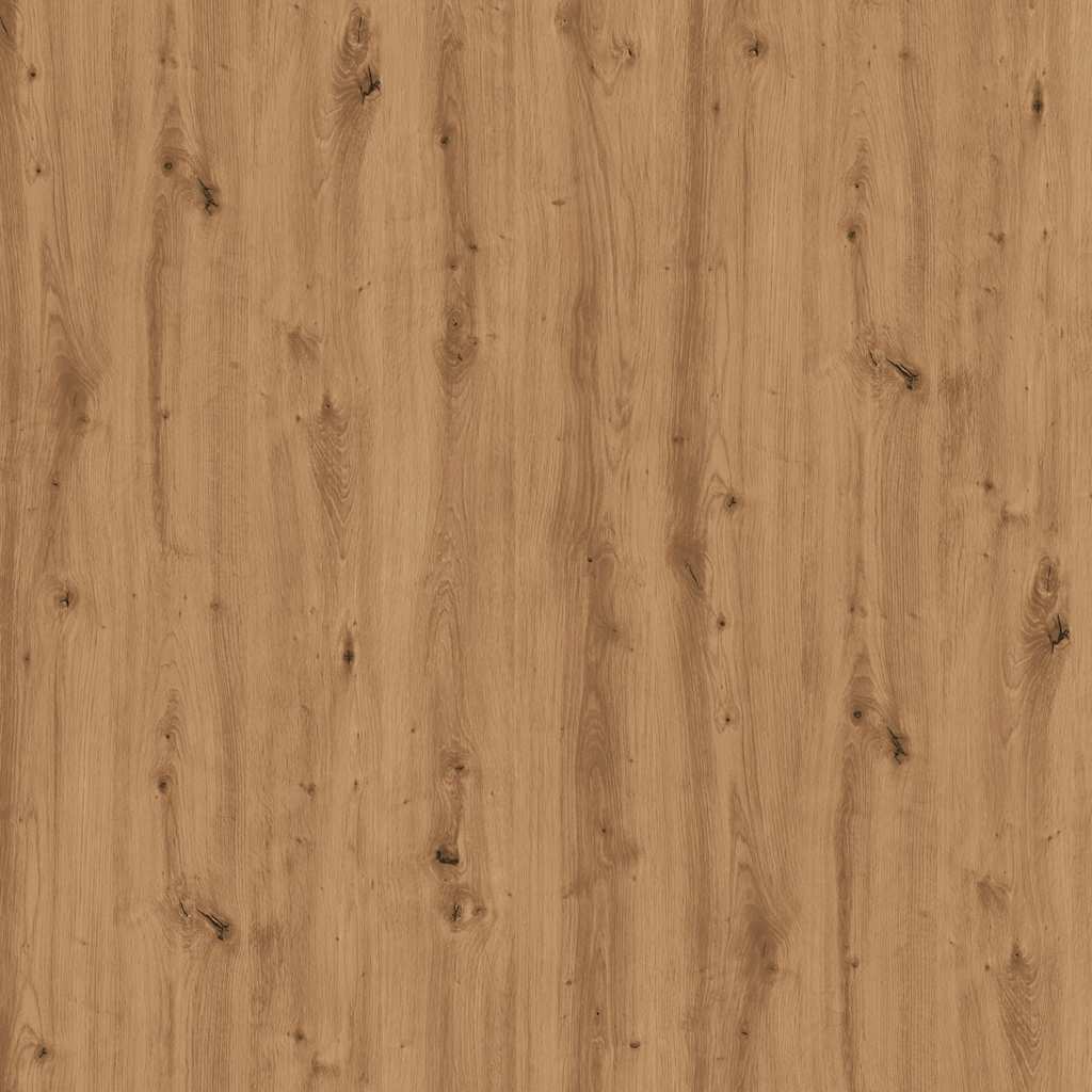 Dressoir 91x29,5x75 cm bewerkt hout artisanaal eikenkleurig
