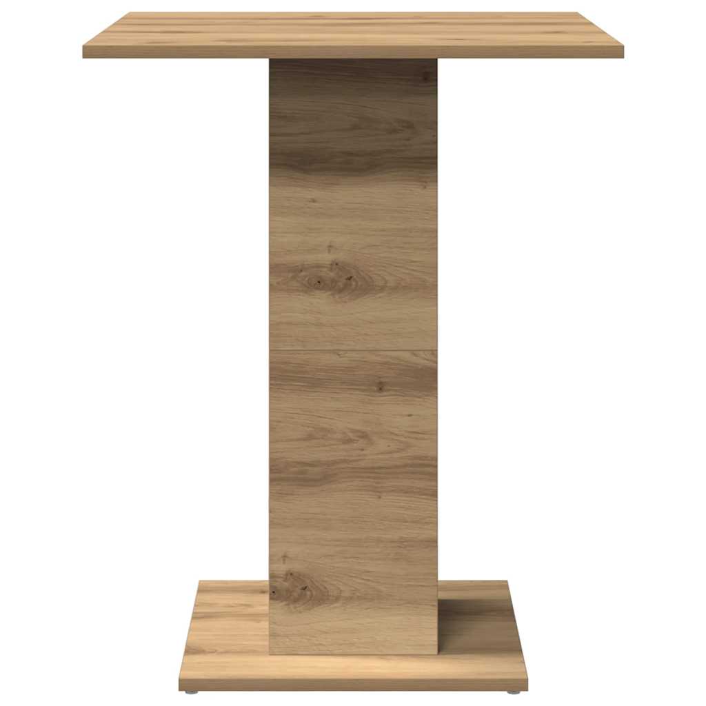 Bistrotafel 60x60x75 cm spaanplaat artisanaal eikenkleurig