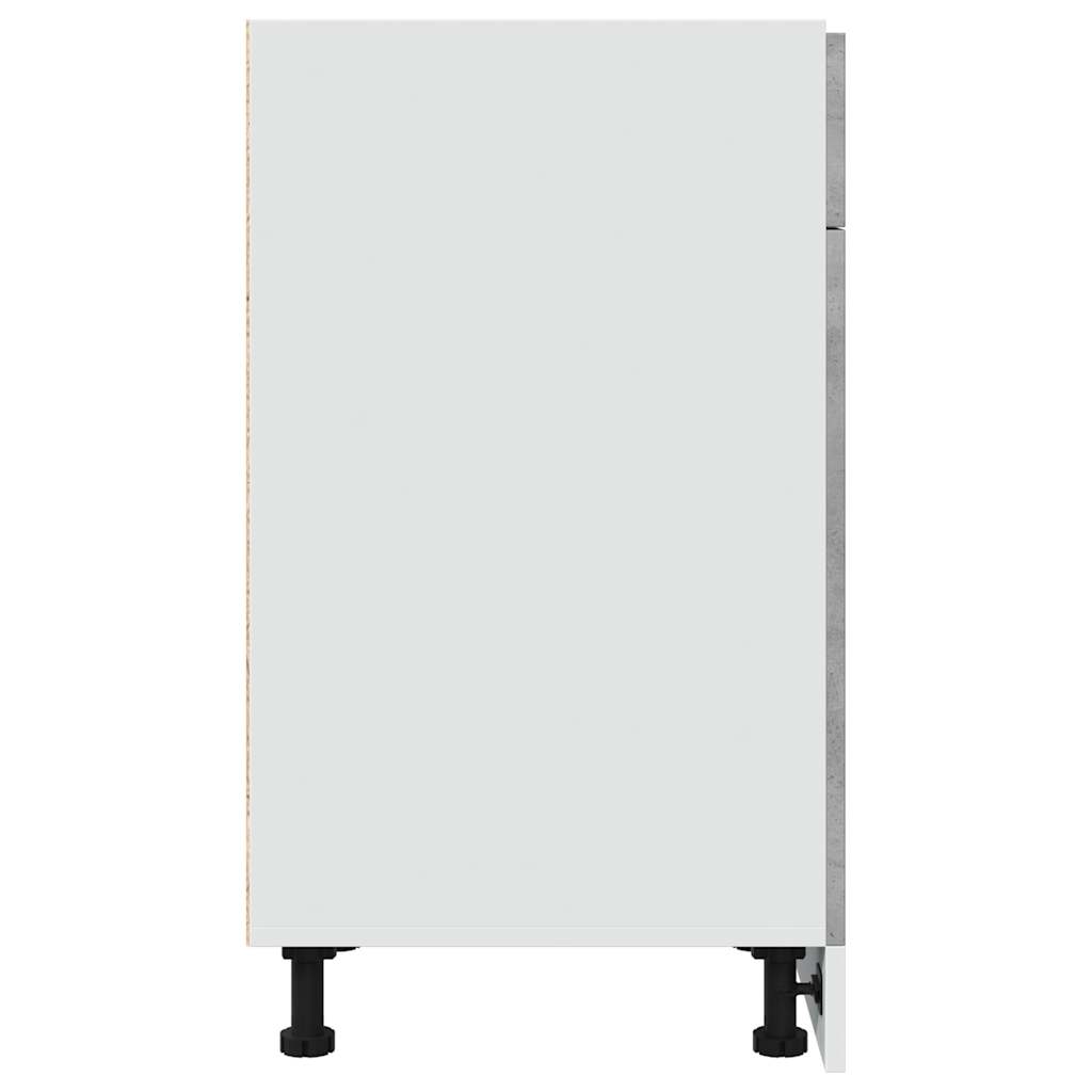 Onderkast met lade Lyon 40x46x81,5 cm bewerkt hout betongrijs