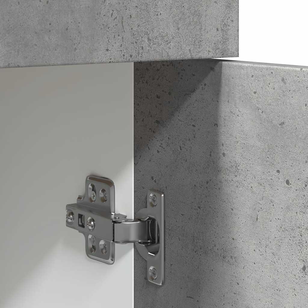 Onderkast met lade Lyon 40x46x81,5 cm bewerkt hout betongrijs