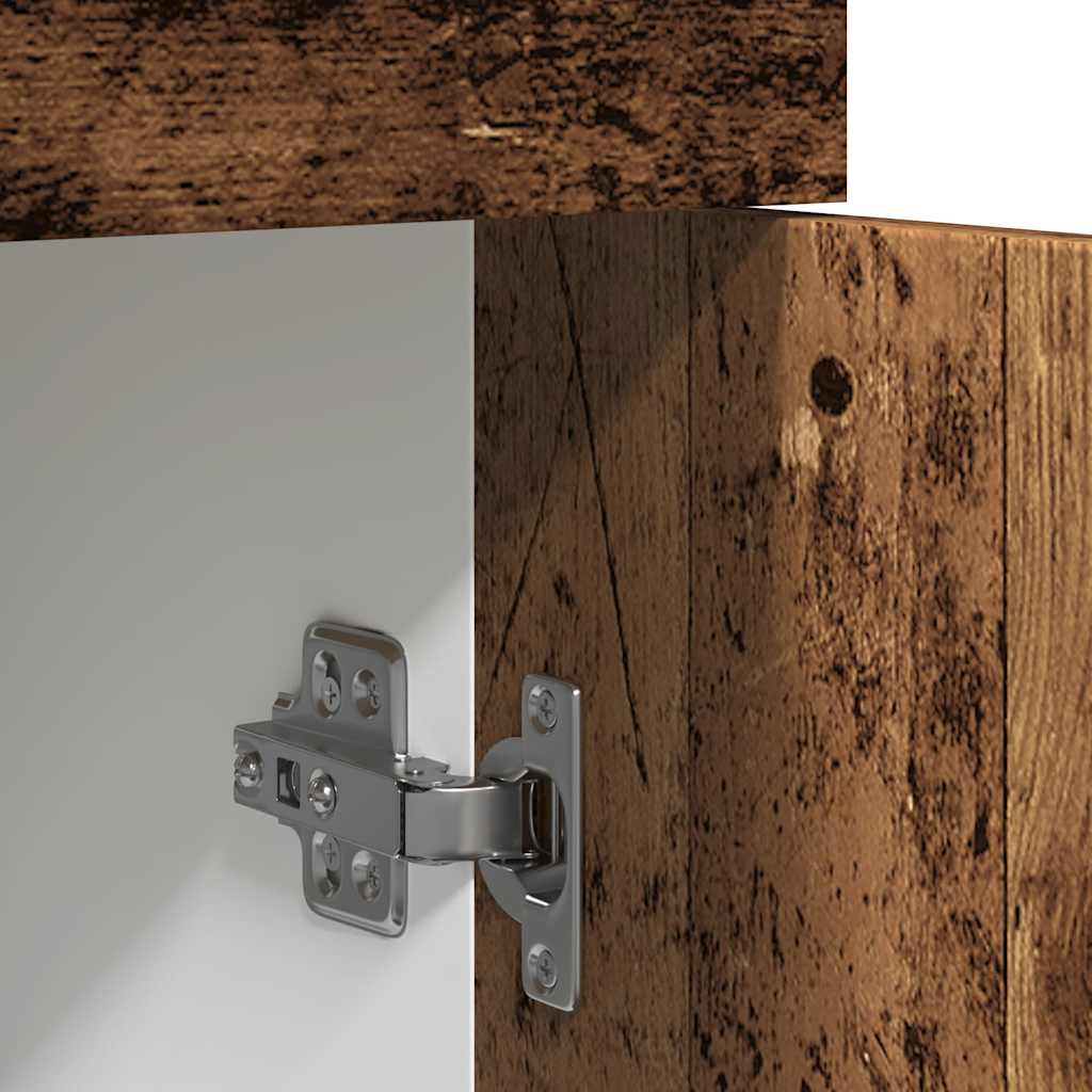Onderkast met lade 40x46x81,5 cm bewerkt hout oud houtkleurig