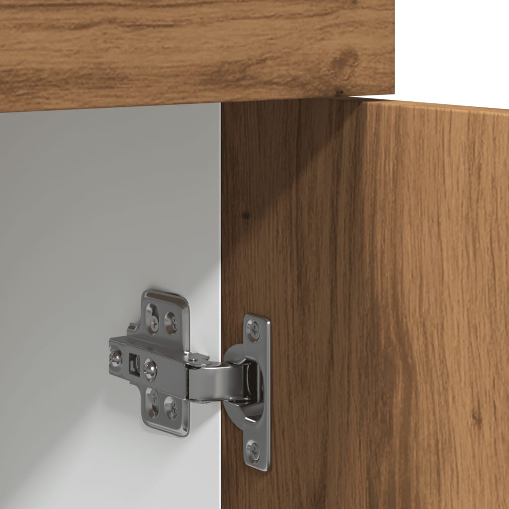 Onderkast met lade 50x46x81,5 cm bewerkt hout artisanaal eiken
