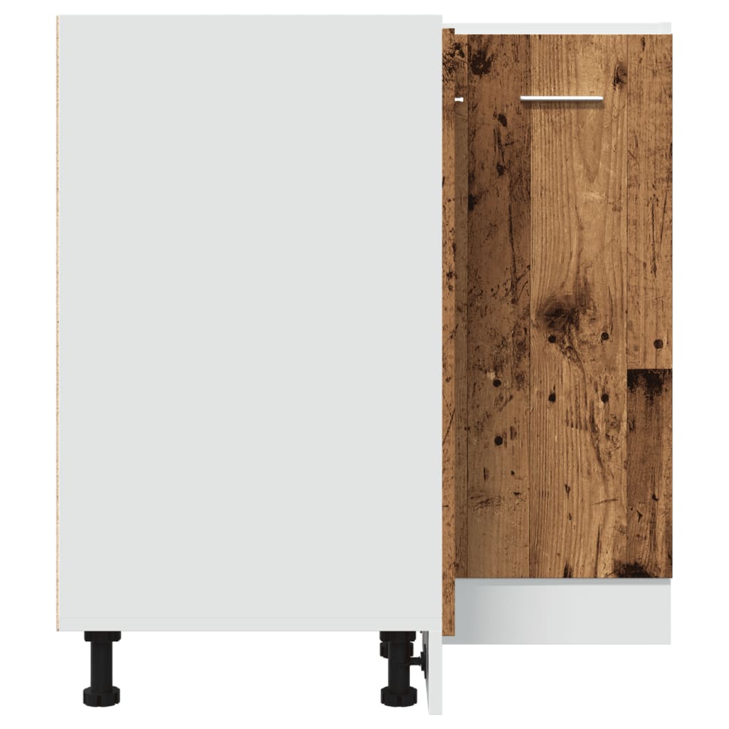 Keukenkastje 75,5x75,5x81,5 cm bewerkt hout oud houtkleurig