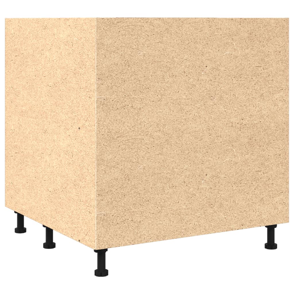 Keukenkastje 75,5x75,5x81,5 cm bewerkt hout oud houtkleurig