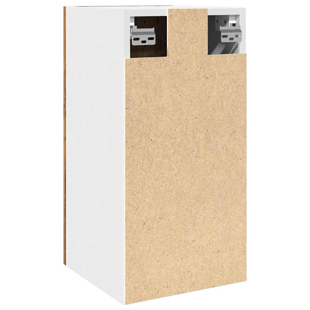 Hangkast 30x31x60 cm bewerkt hout oud houtkleurig