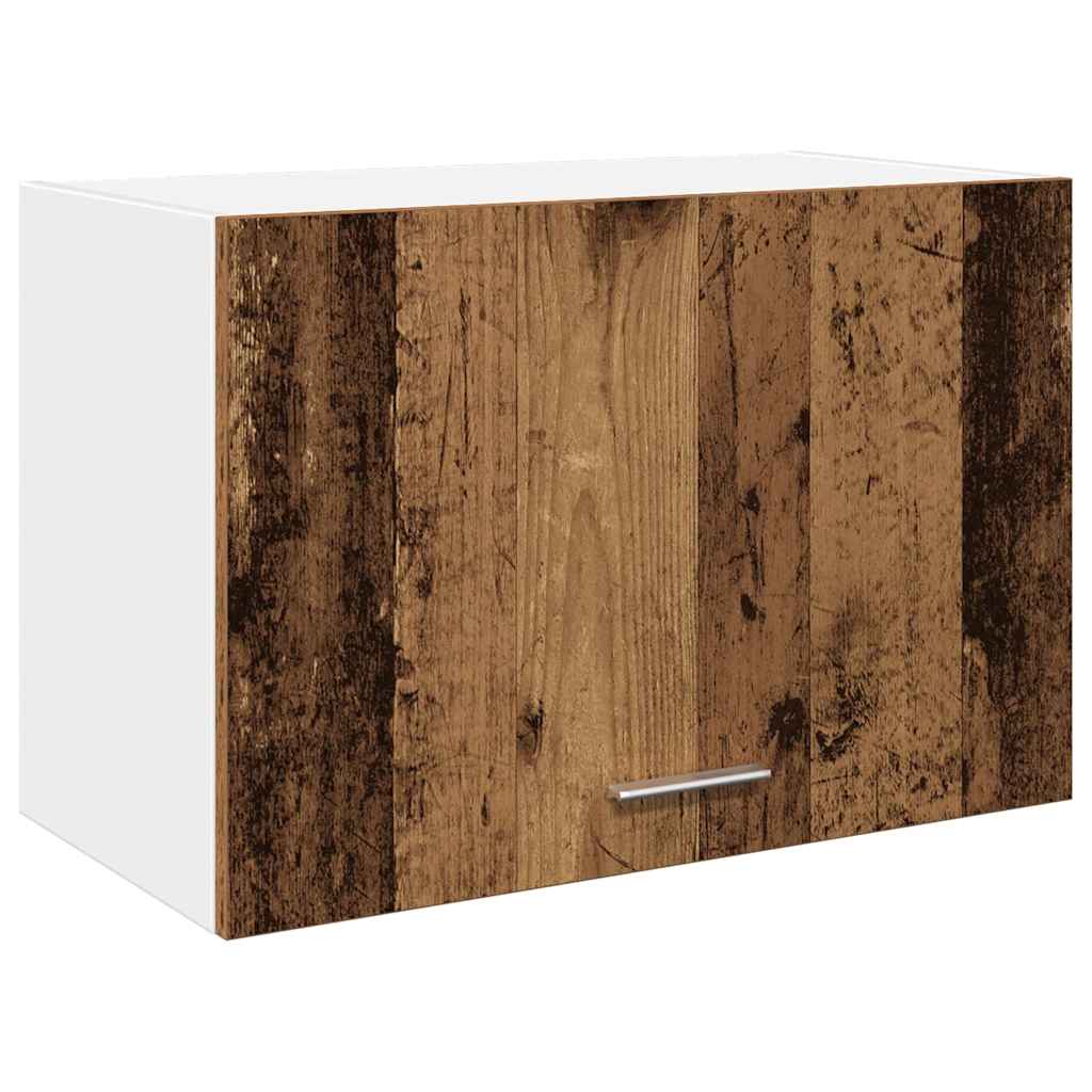 Hangkast 60x31x40 cm bewerkt hout oud houtkleurig