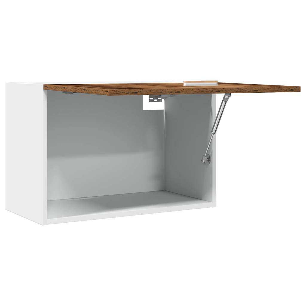 Hangkast 60x31x40 cm bewerkt hout oud houtkleurig