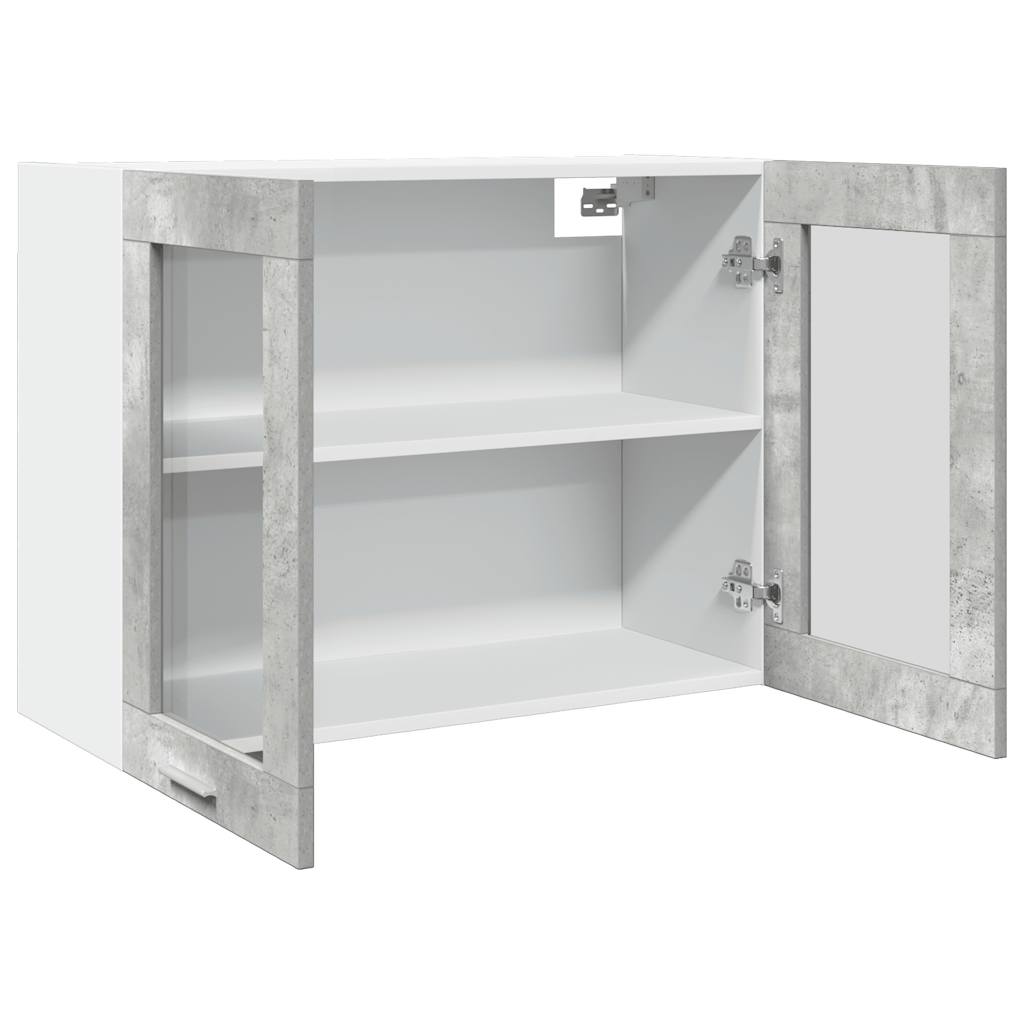 Hangkast 80x31x60 cm betongrijs