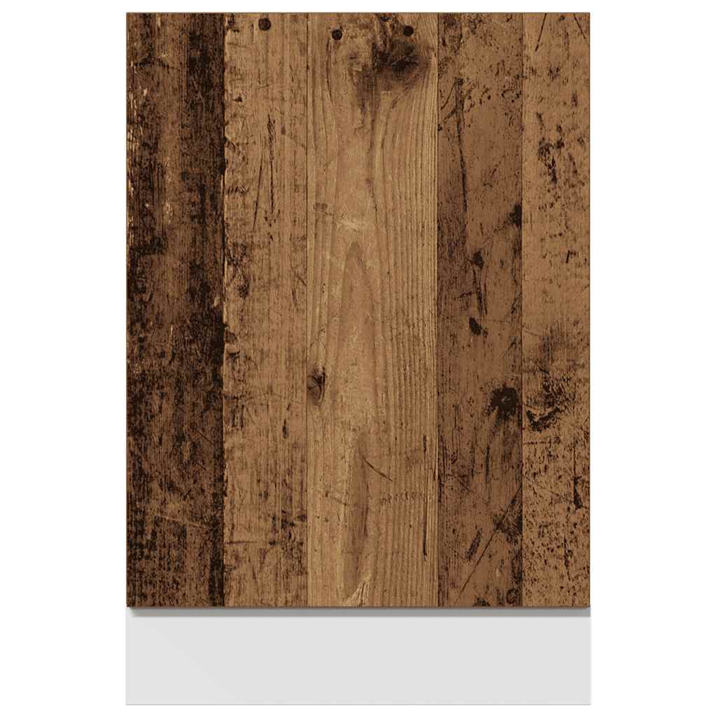 Vaatwasserpaneel 45x3x67 cm bewerkt hout oud houtkleurig