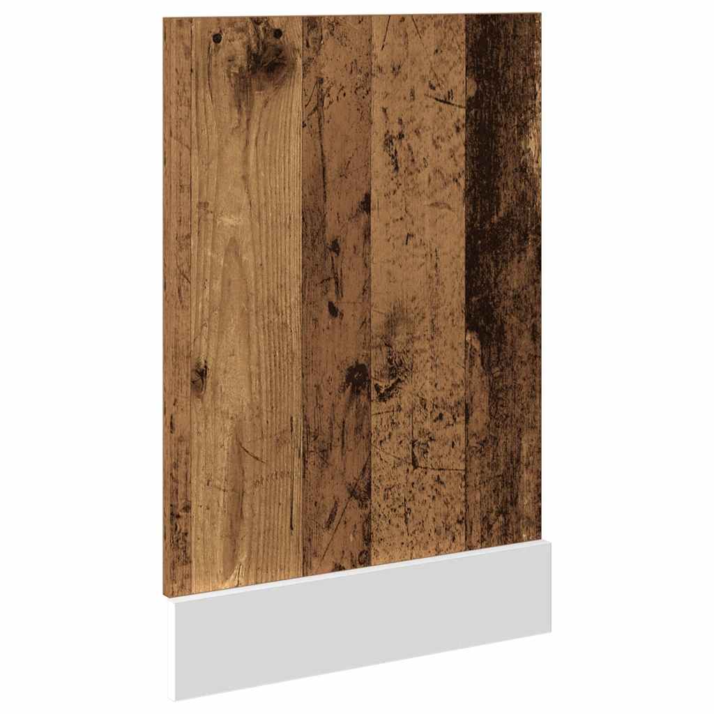 Vaatwasserpaneel 45x3x67 cm bewerkt hout oud houtkleurig