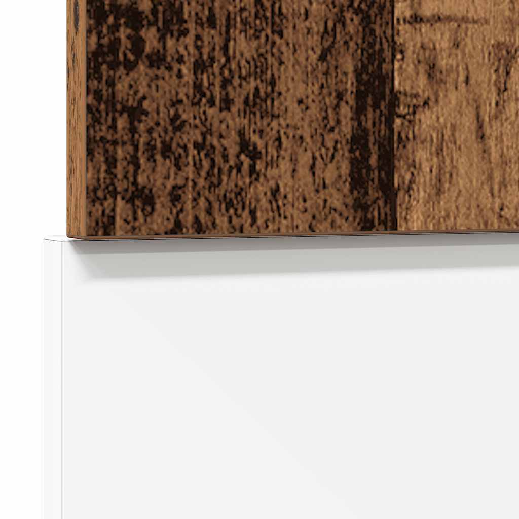 Vaatwasserpaneel 45x3x67 cm bewerkt hout oud houtkleurig