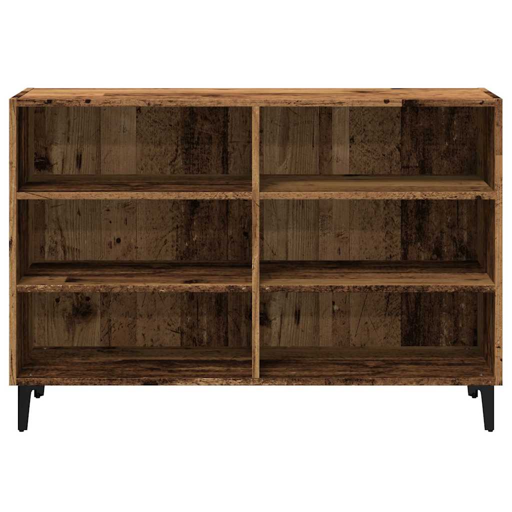 Dressoir 103,5x35x70 cm bewerkt hout oud houtkleurig