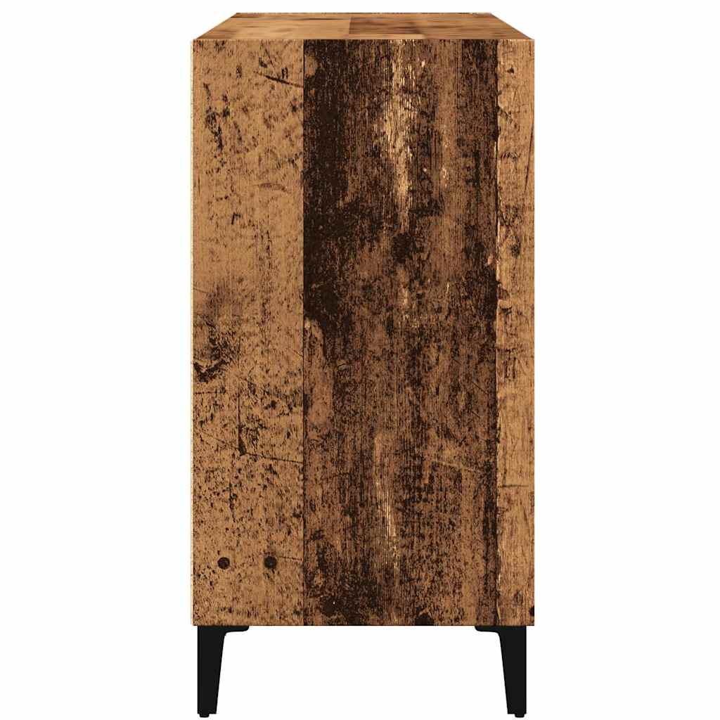 Dressoir 103,5x35x70 cm bewerkt hout oud houtkleurig