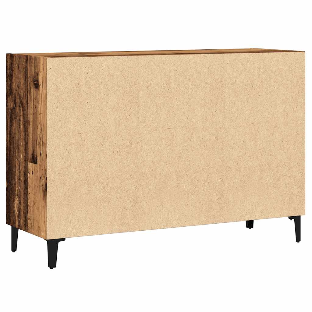 Dressoir 103,5x35x70 cm bewerkt hout oud houtkleurig