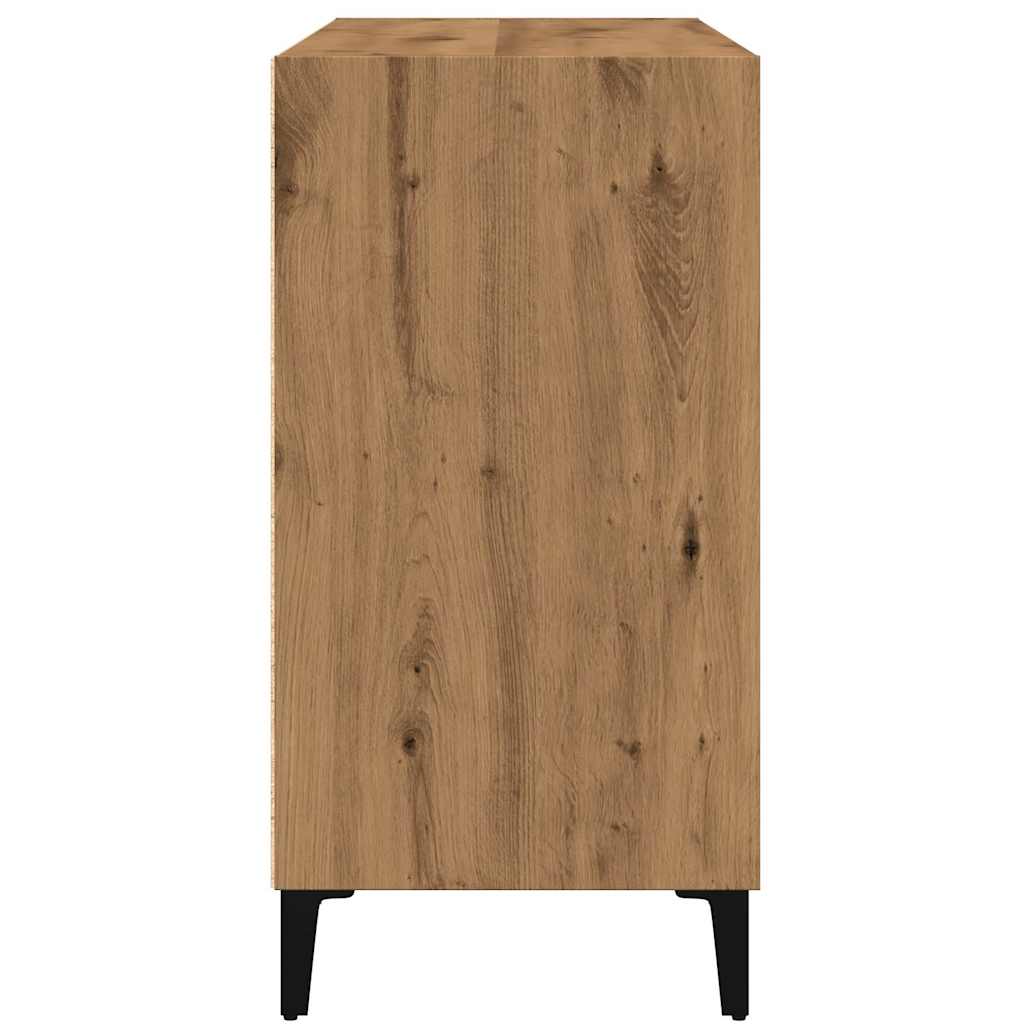 Dressoir 103,5x35x70 cm bewerkt hout artisanaal eikenkleurig