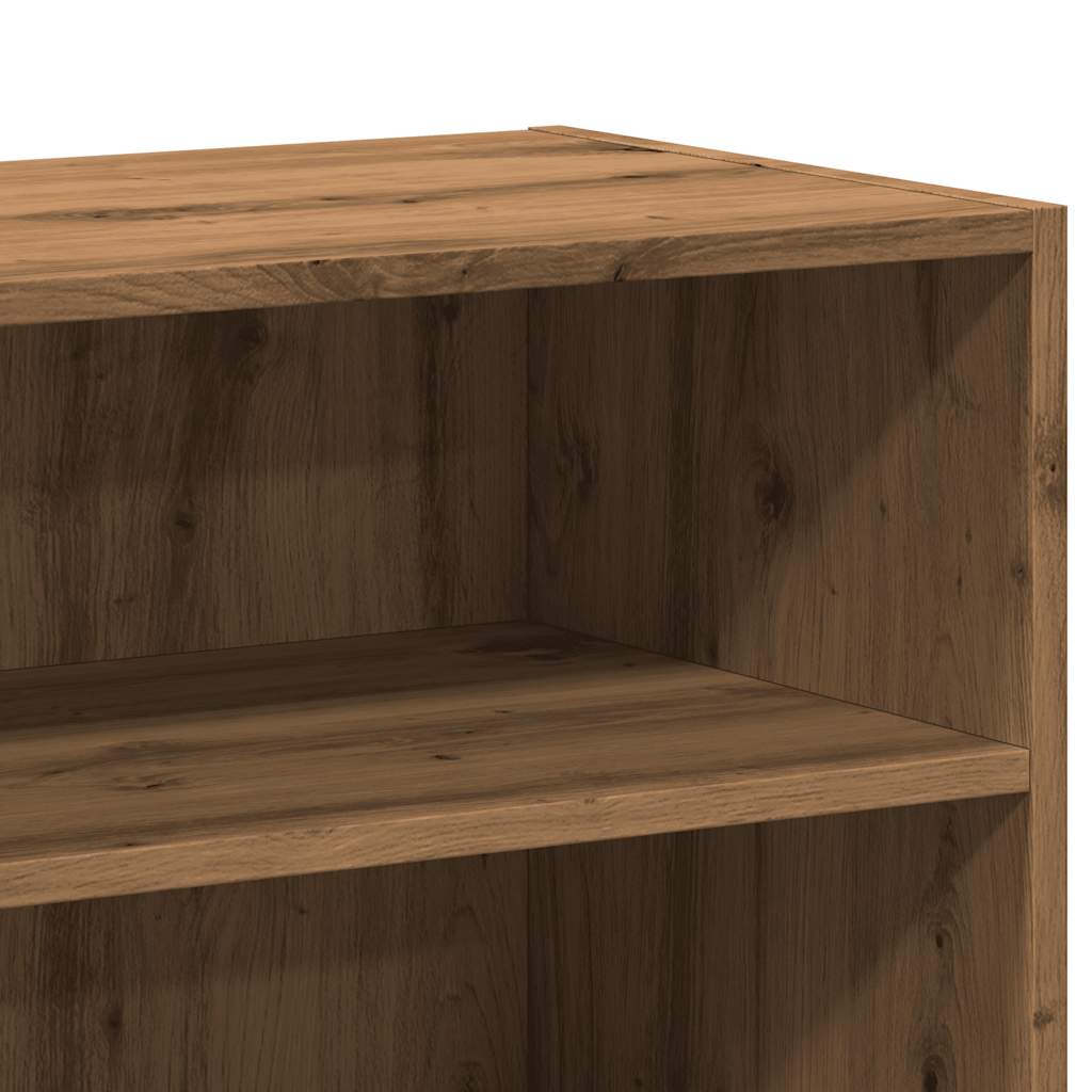 Dressoir 103,5x35x70 cm bewerkt hout artisanaal eikenkleurig
