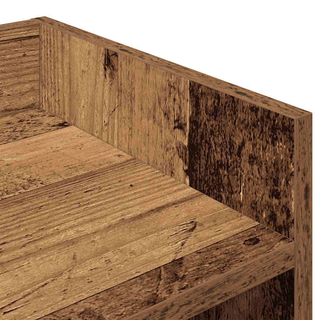 Dressoir 105x30x70 cm bewerkt hout oud houtkleurig
