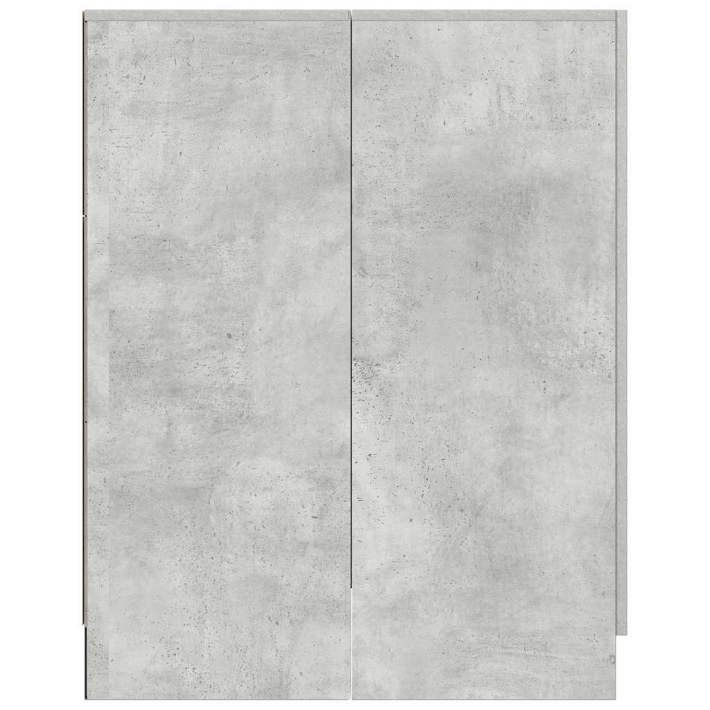 Wasmachinekast 70,5x71,5x91,5 cm betongrijs