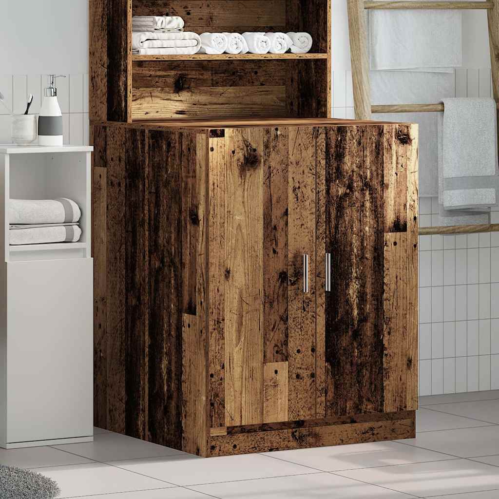 Wasmachinekast 70,5x71,5x91,5 cm oud houtkleurig