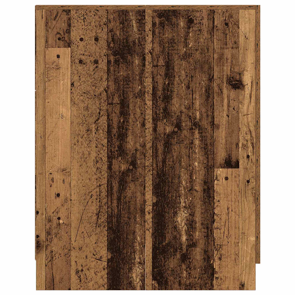 Wasmachinekast 70,5x71,5x91,5 cm oud houtkleurig