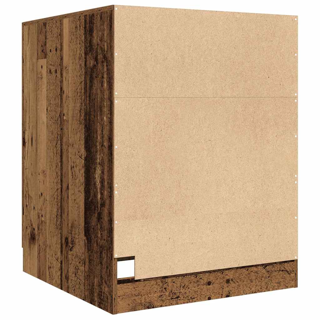Wasmachinekast 70,5x71,5x91,5 cm oud houtkleurig