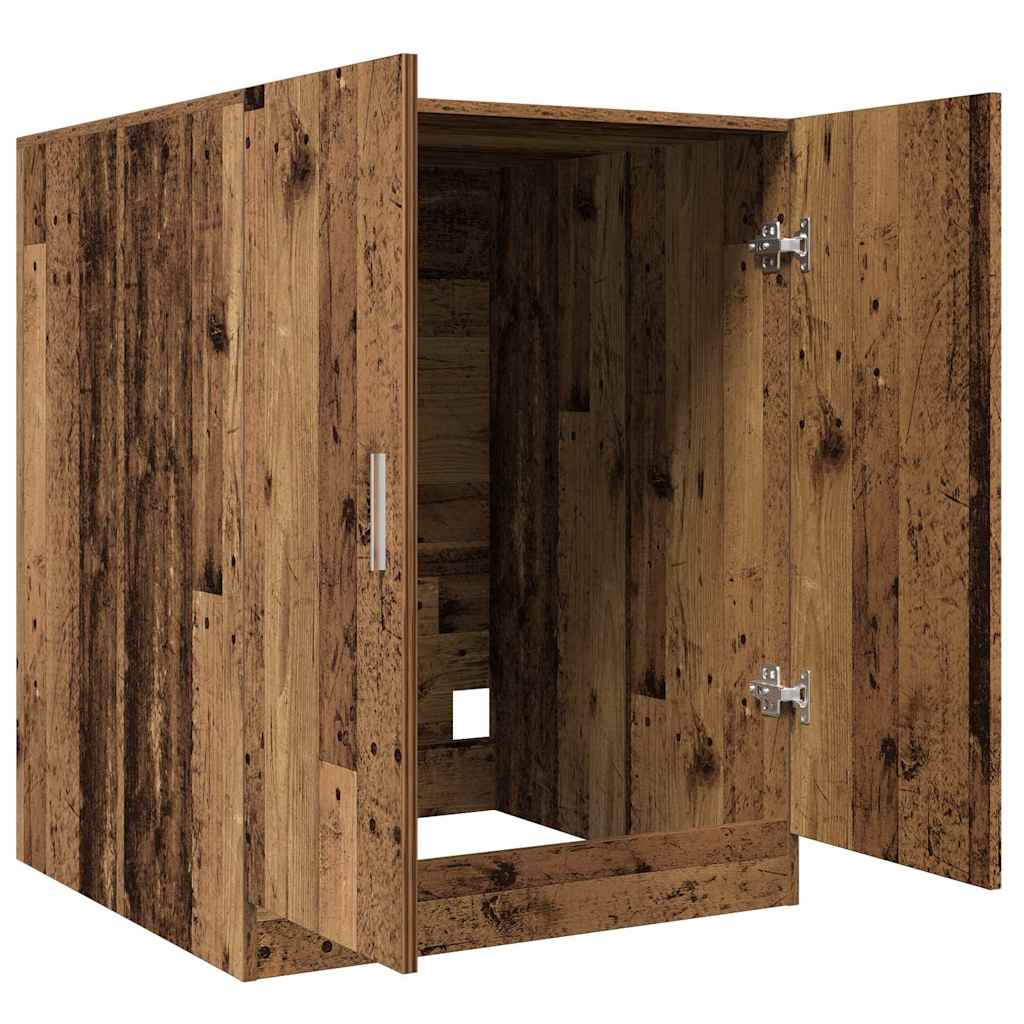 Wasmachinekast 70,5x71,5x91,5 cm oud houtkleurig