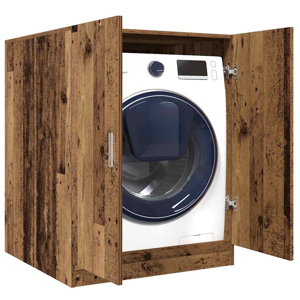 Wasmachinekast 70,5x71,5x91,5 cm oud houtkleurig