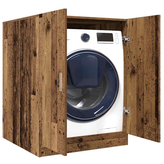 Wasmachinekast 70,5x71,5x91,5 cm oud houtkleurig