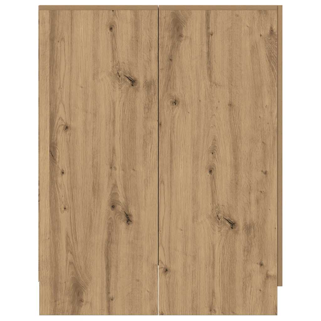 Wasmachinekast 70,5x71,5x91,5 cm artisanaal eikenkleurig