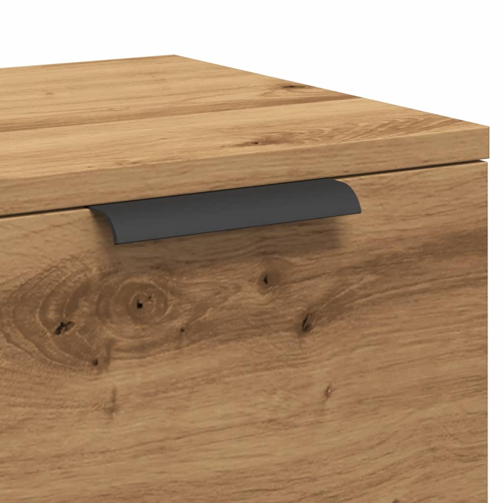 Dressoir 60x30x70 cm bewerkt hout artisan eikenkleurig
