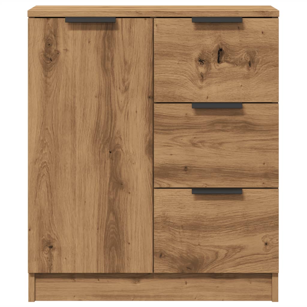 Dressoir 60x30x70 cm bewerkt hout artisan eikenkleurig
