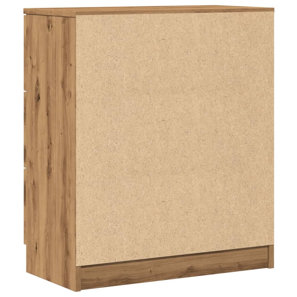 Dressoir 60x30x70 cm bewerkt hout artisan eikenkleurig