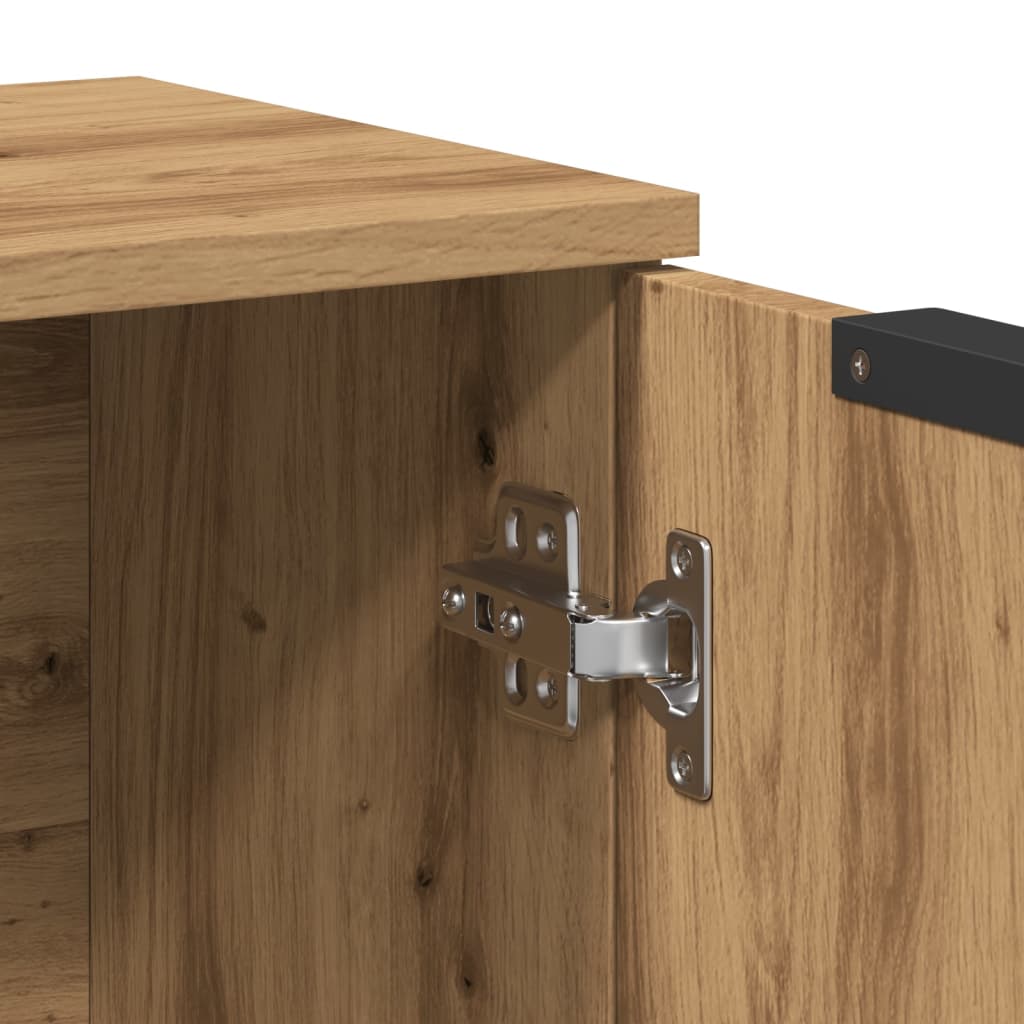 Dressoir 60x30x70 cm bewerkt hout artisan eikenkleurig